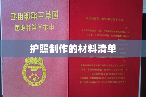 米易护照制作的材料清单