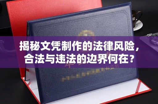 米易揭秘文凭制作的法律风险，合法与违法的边界何在？